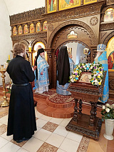 Богослужение в праздник Сретения Владимирской иконы Божией Матери.