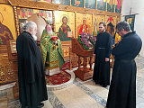 Богослужение в день преставления прп. Сергия Радонежского.