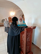 Богослужение в праздник Сретения Владимирской иконы Божией Матери.
