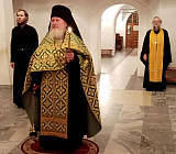 Богослужение в день преставления прп. Сергия Радонежского.