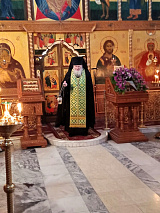 Богослужение в день преставления прп. Сергия Радонежского.