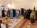Богослужение в праздник Сретения Владимирской иконы Божией Матери.