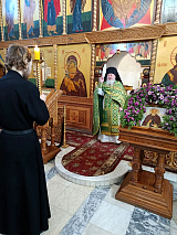 Богослужение в день преставления прп. Сергия Радонежского.